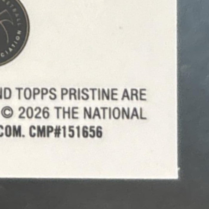 2025-26 Topps Pristine Will Riley Blue Refractor /75 #140 RC Wizards