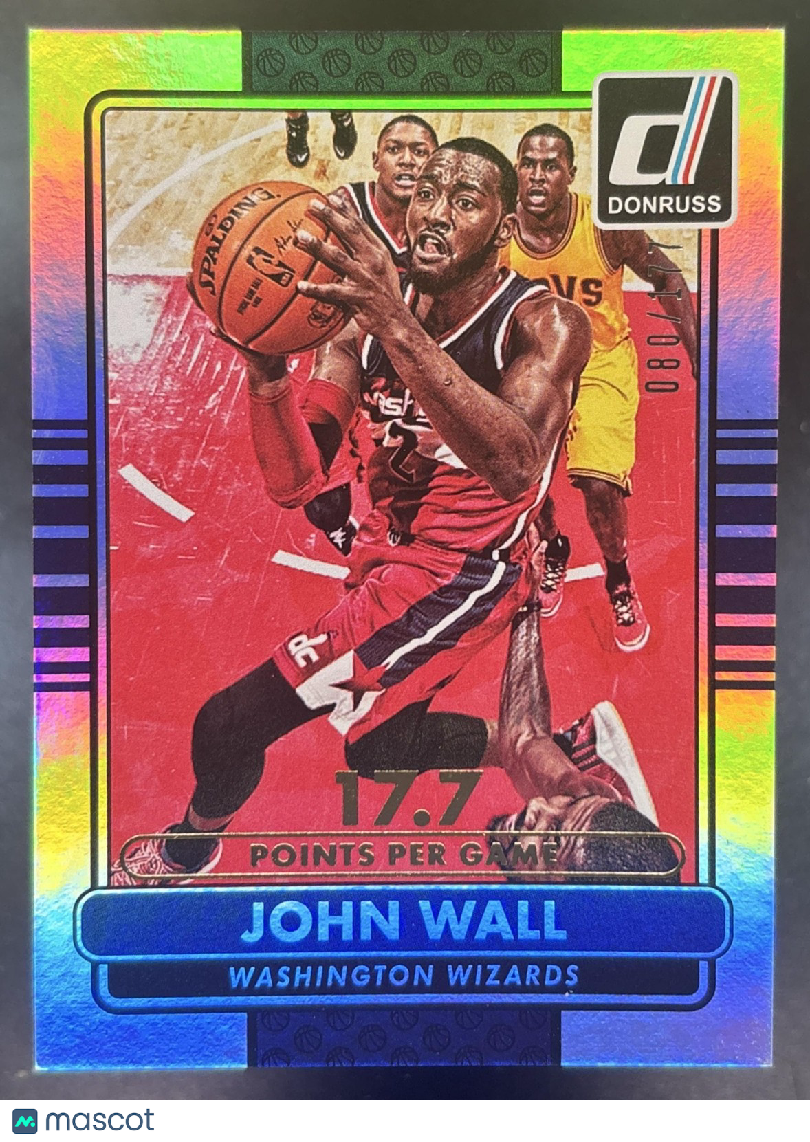 2014-15 Panini Donruss John Wall Stat Line Career /177 #90 Washington Wizards