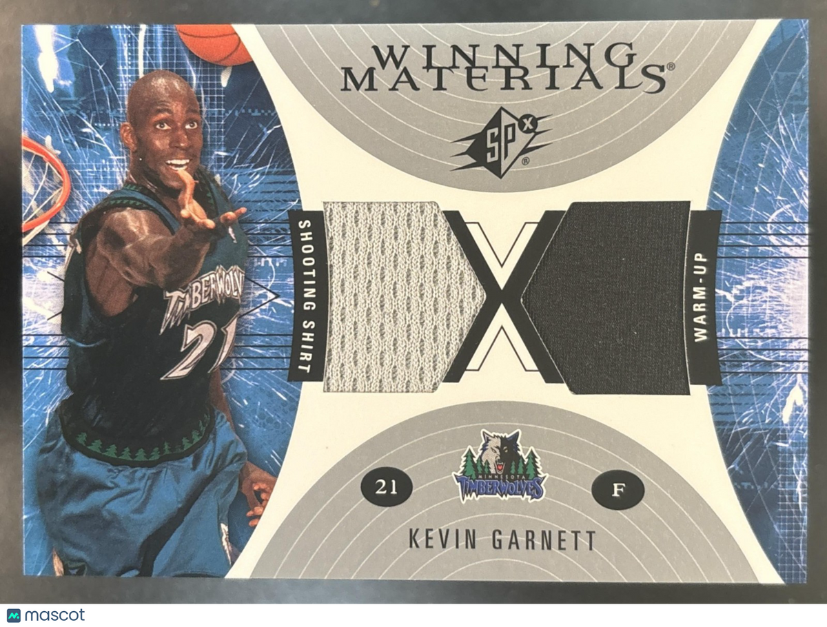 2003-04 SPx Kevin Garnett Winning Materials #WM39 MEM Minnesota Timberwolves