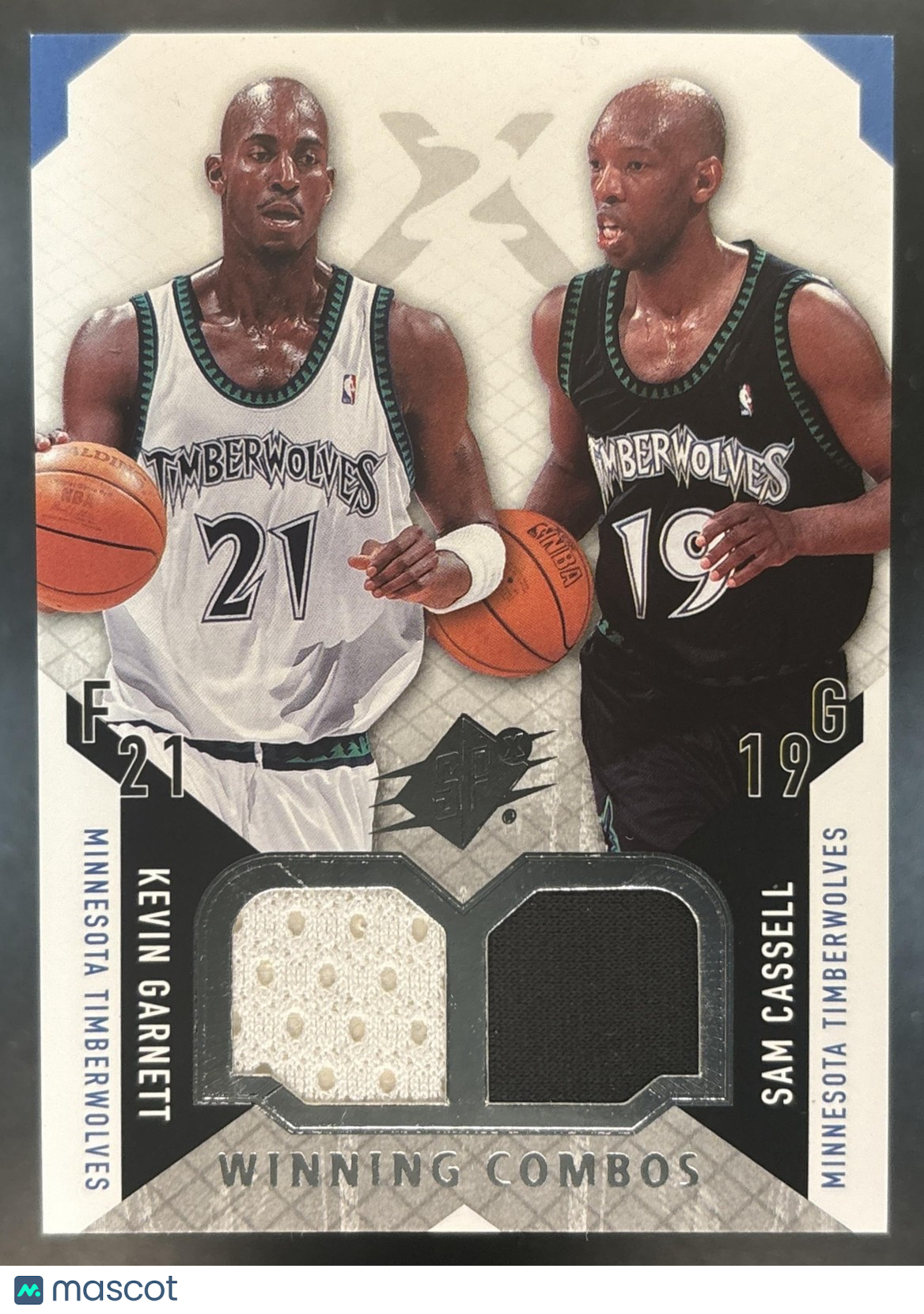 2004-05 SPx Kevin Garnett Sam Cassell Winning Combos #WC-GC MEM Timberwolves
