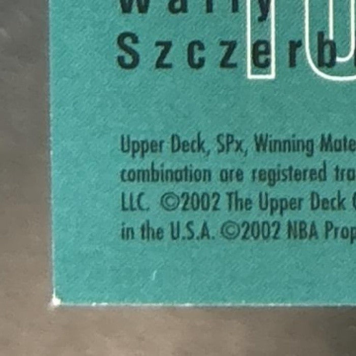 2002-03 SPx Kevin Garnett Wally Szczerbiak Winning Combos MEM Timberwolves
