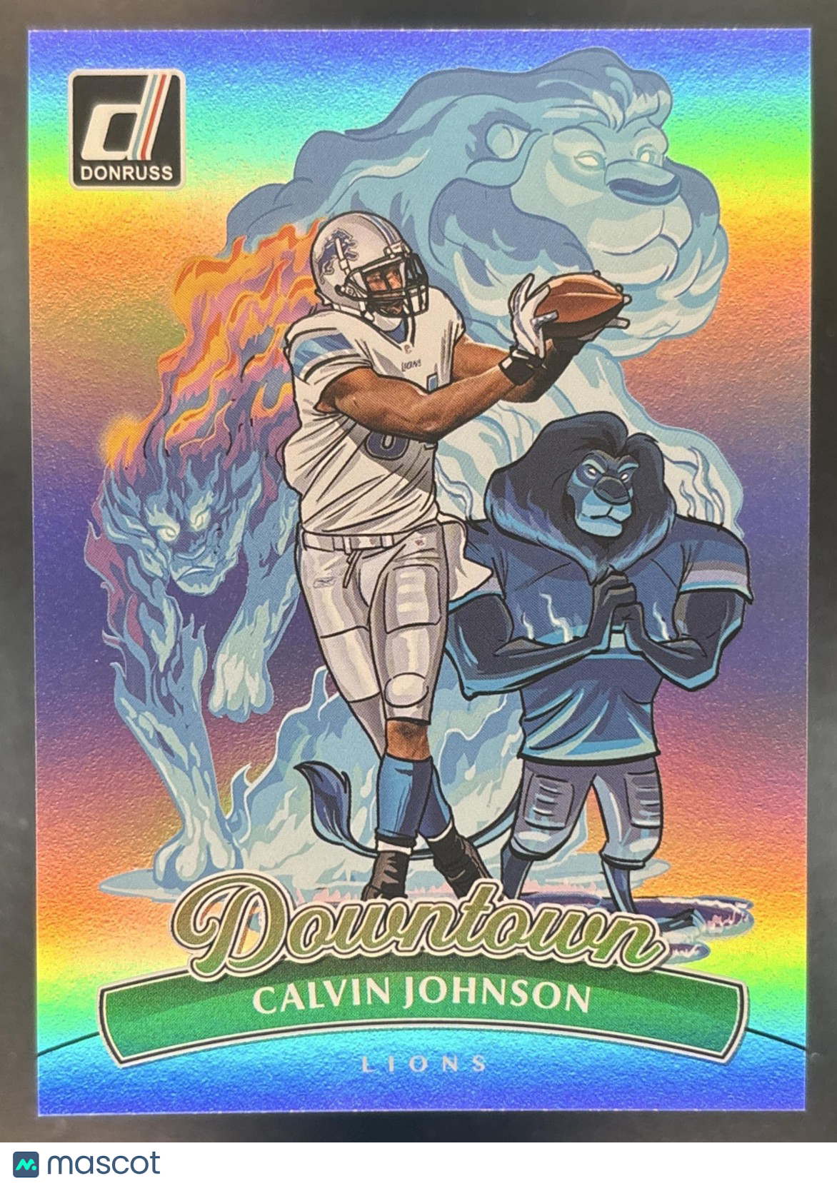 2025 Panini Donruss Calvin Johnson Downtown! SP #4 Detroit Lions