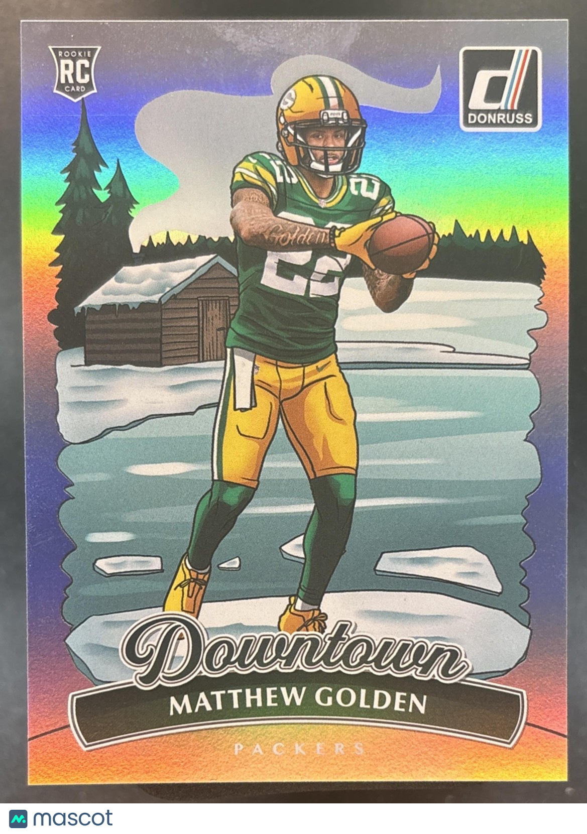 2025 Panini Donruss Matthew Golden Downtown! SP #18 RC Green Bay Packers