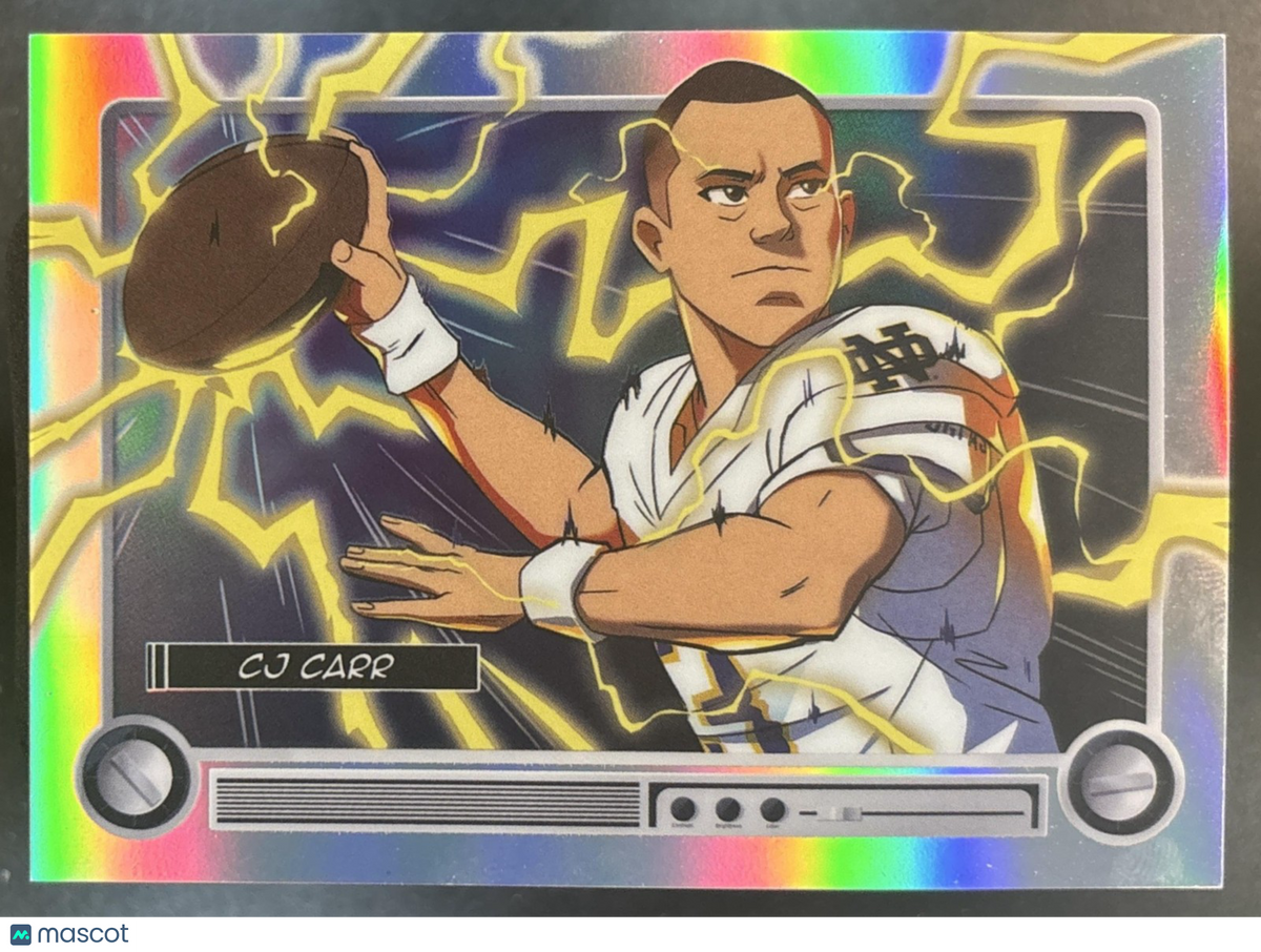 2026 Bowman CJ Carr Anime NIL #NILA-CJC SSP Notre Dame Fighting Irish