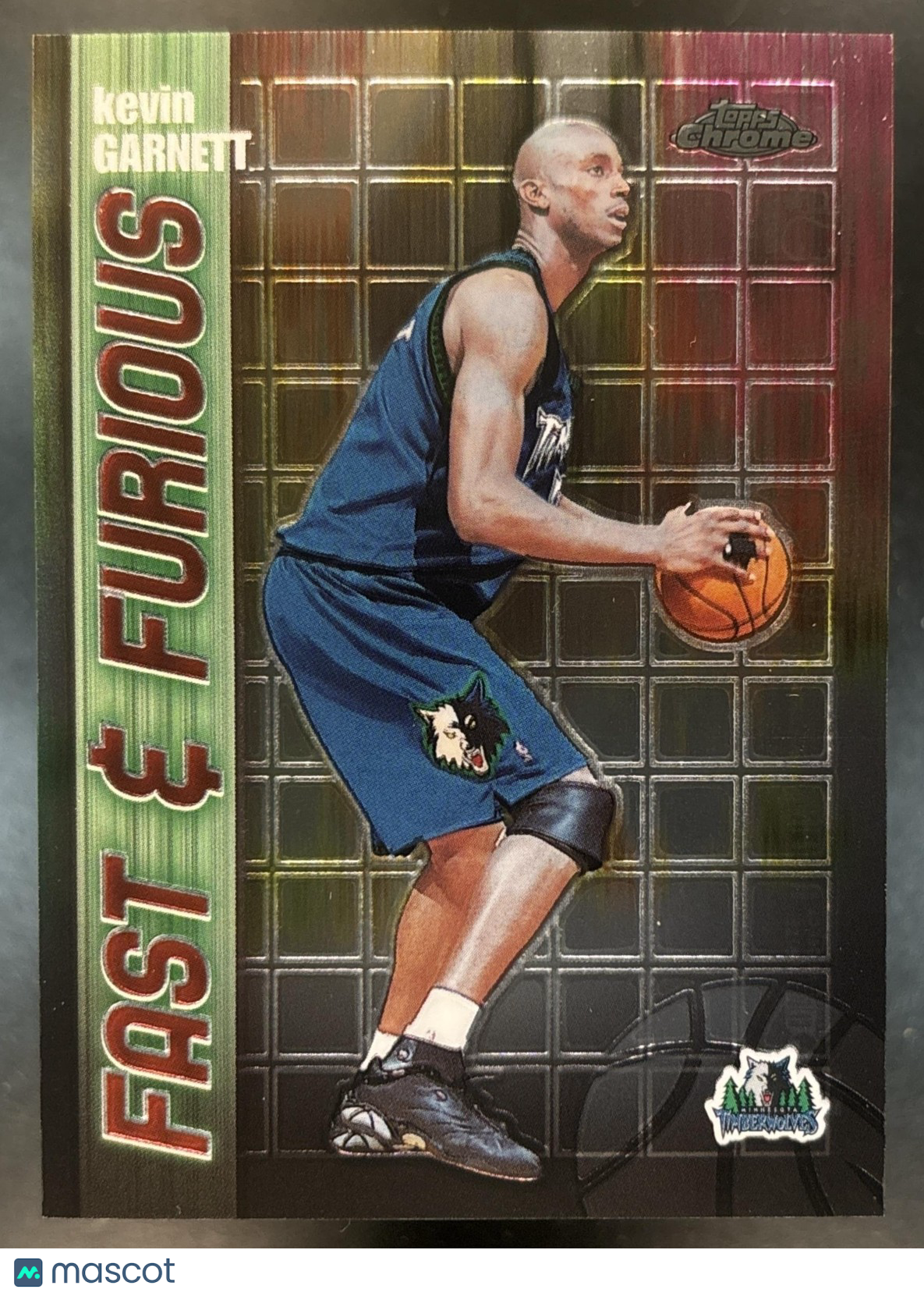 2001-02 Topps Chrome Kevin Garnett Fast and Furious #FF07 Minnesota Timberwolves