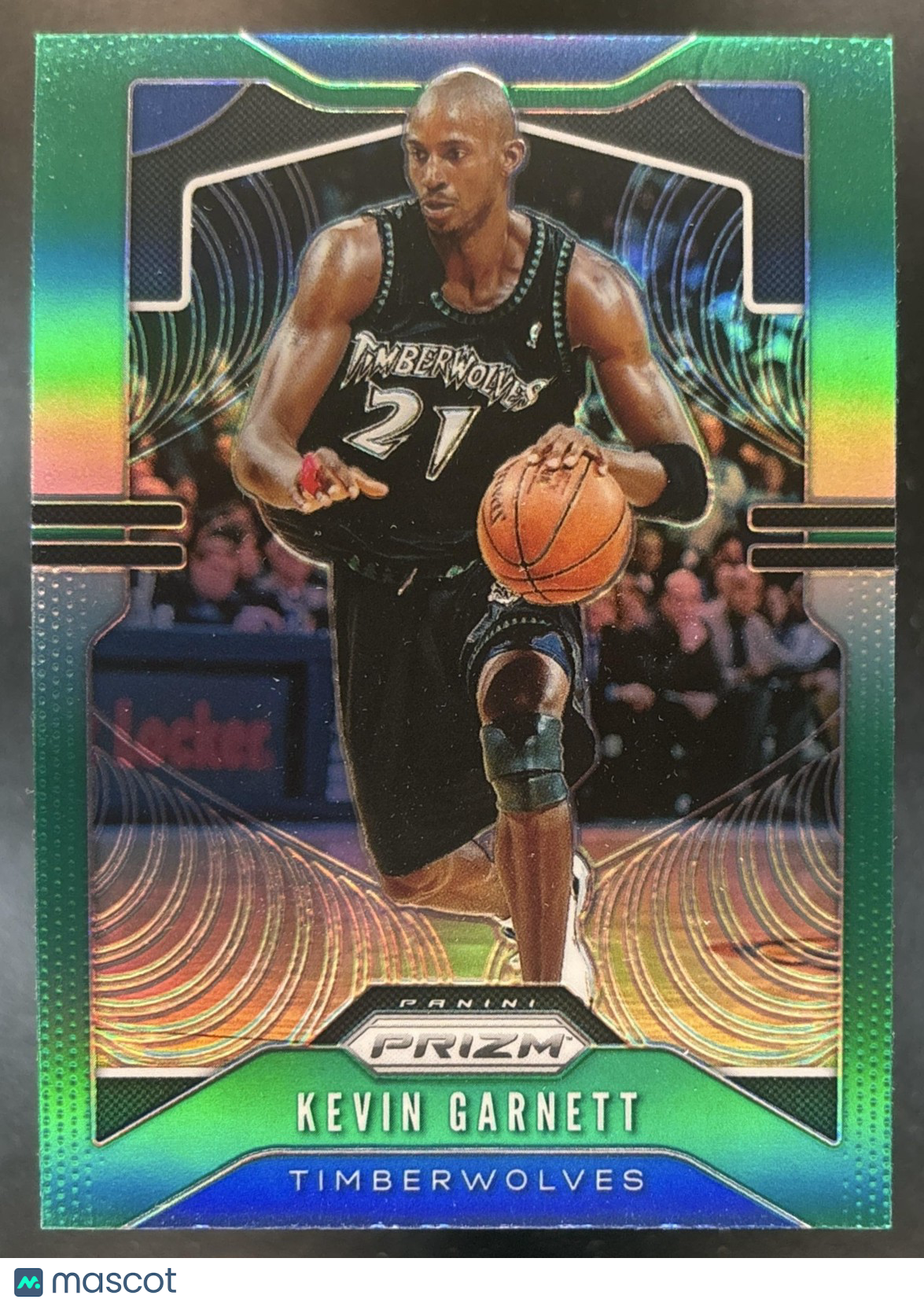 2019-20 Panini Prizm Kevin Garnett Prizms Green #1 Minnesota Timberwolves