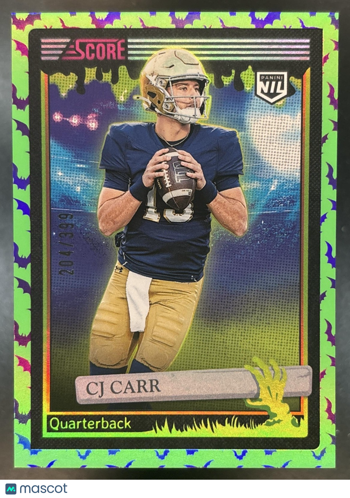 2026 Panini Score-A-Treat Halloween CJ Carr Holo Bats /399 #132