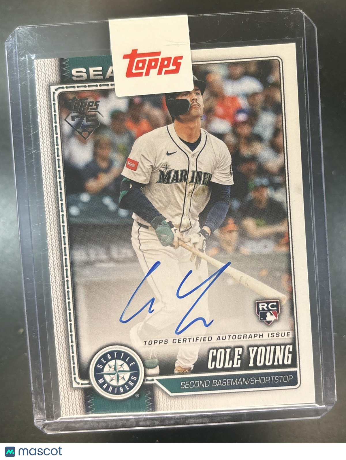 2026 Topps Series 2 Cole Young Real One Auto #129 RC Seattle Mariners