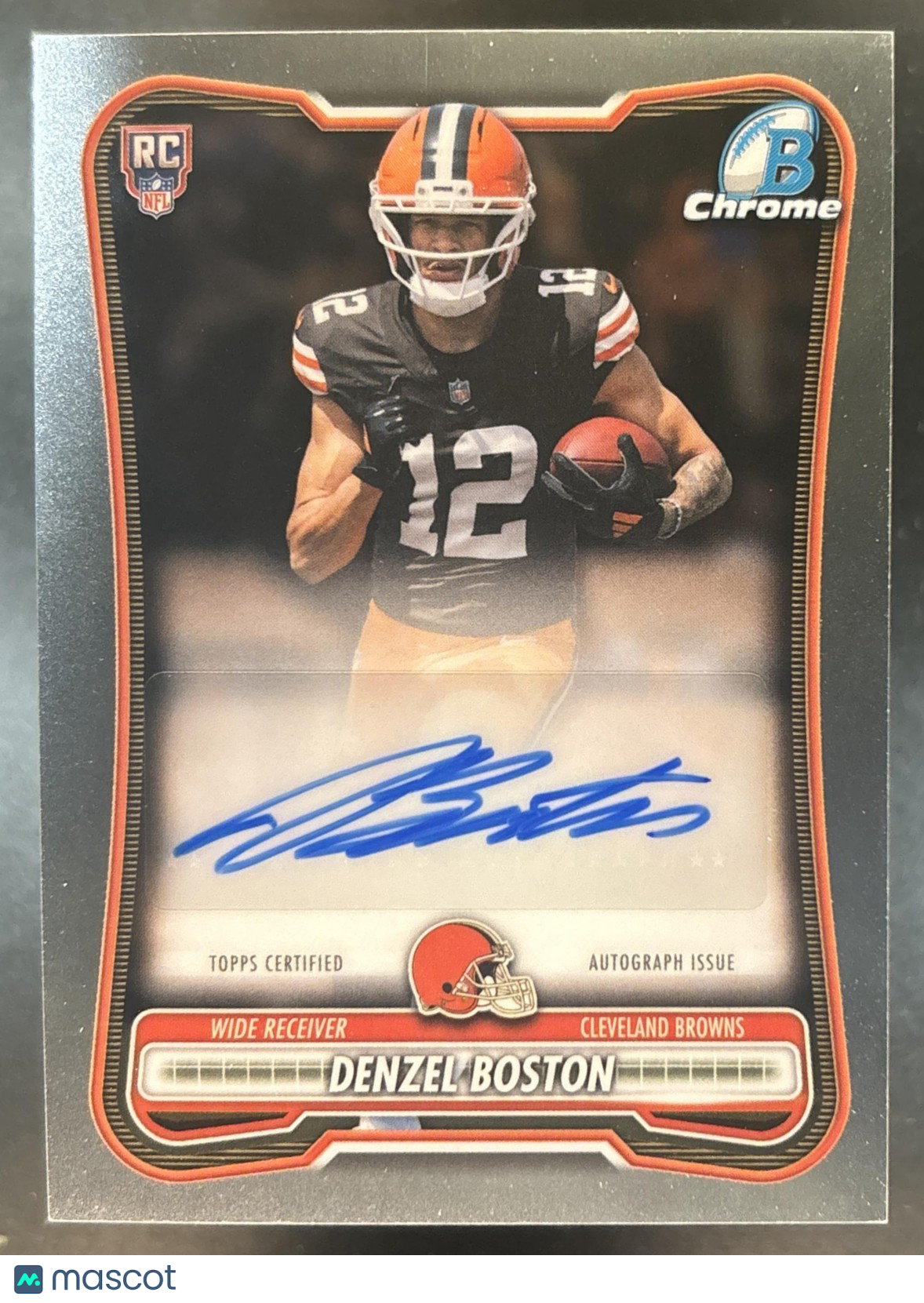 2026 Bowman Denzel Boston Chrome Rookie Auto #BCRA-DB RC Cleveland Browns