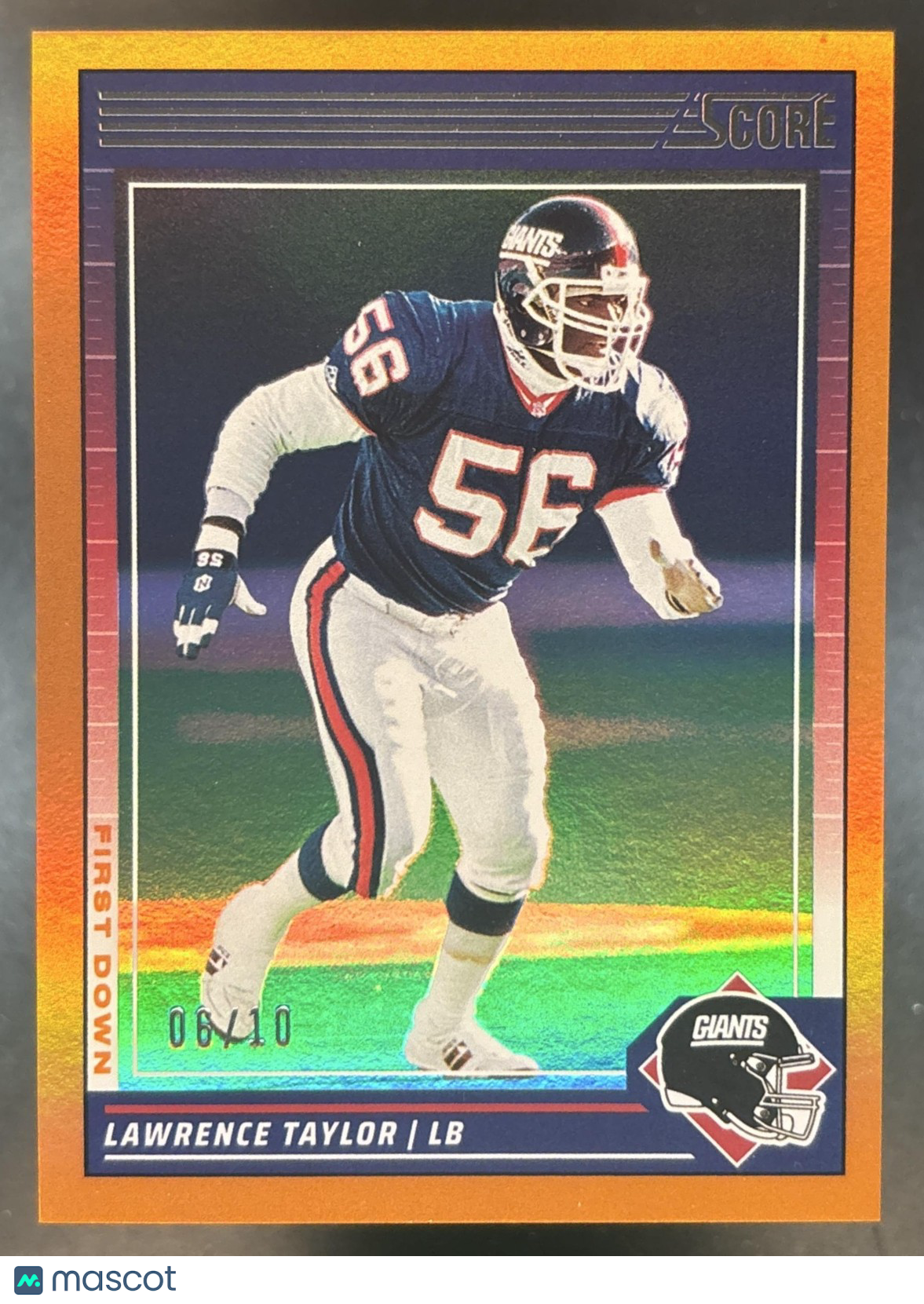 2024 Panini Score Lawrence Taylor First Down /10 #289 New York Giants