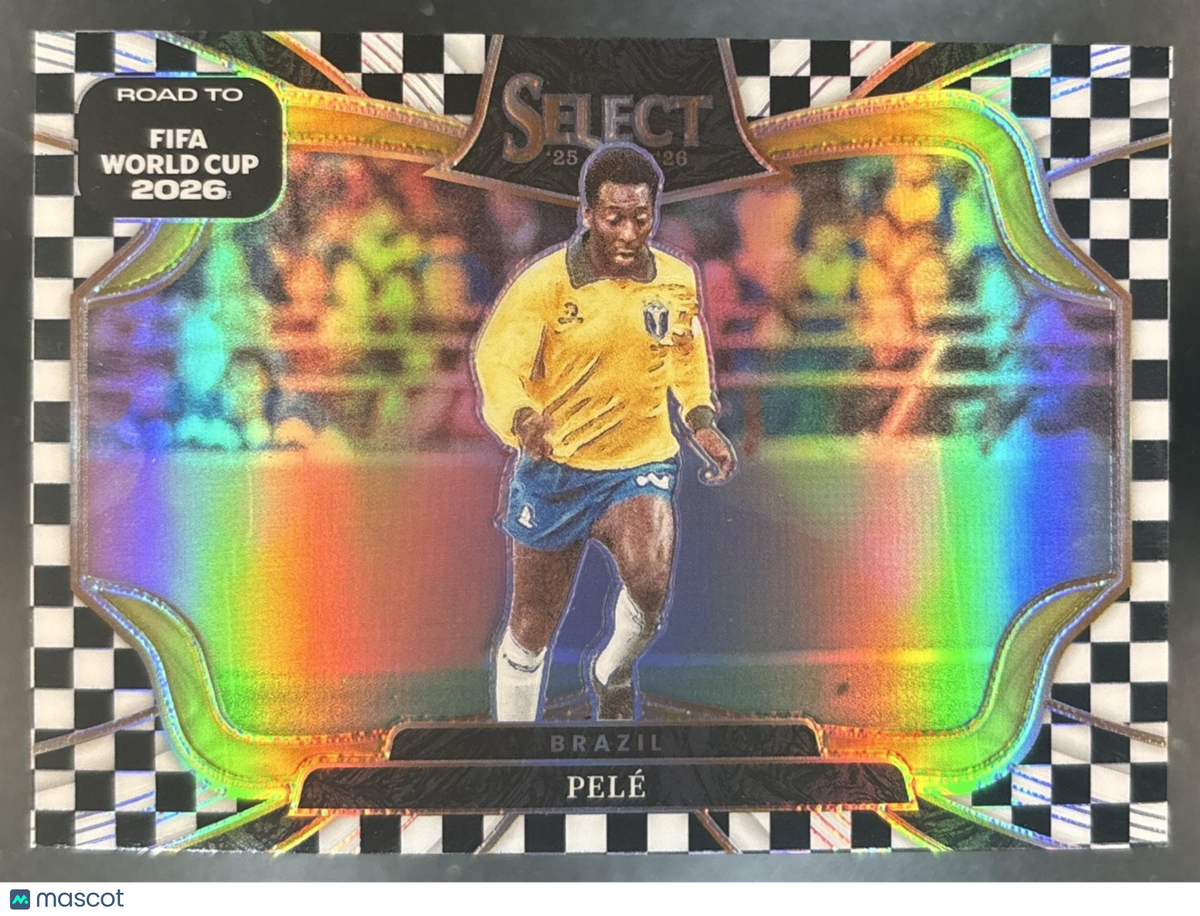 2025-26 Panini Select Road to FIFA World Cup Pele Checkerboard #250 Brazil