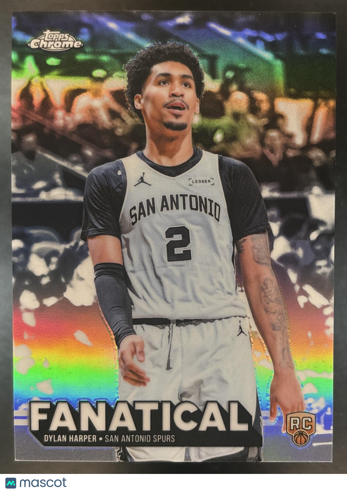 2025-26 Topps Chrome Update Dylan Harper Fanatical #FAN-12 RC San Antonio Spurs