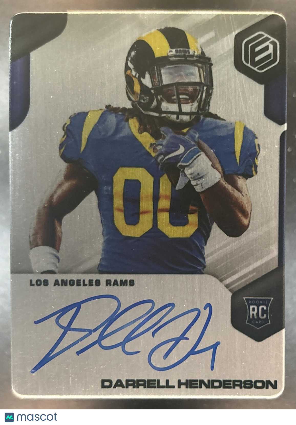 2019 Panini Elements Darrell Henderson /150 #173 RC Auto Los Angeles Rams