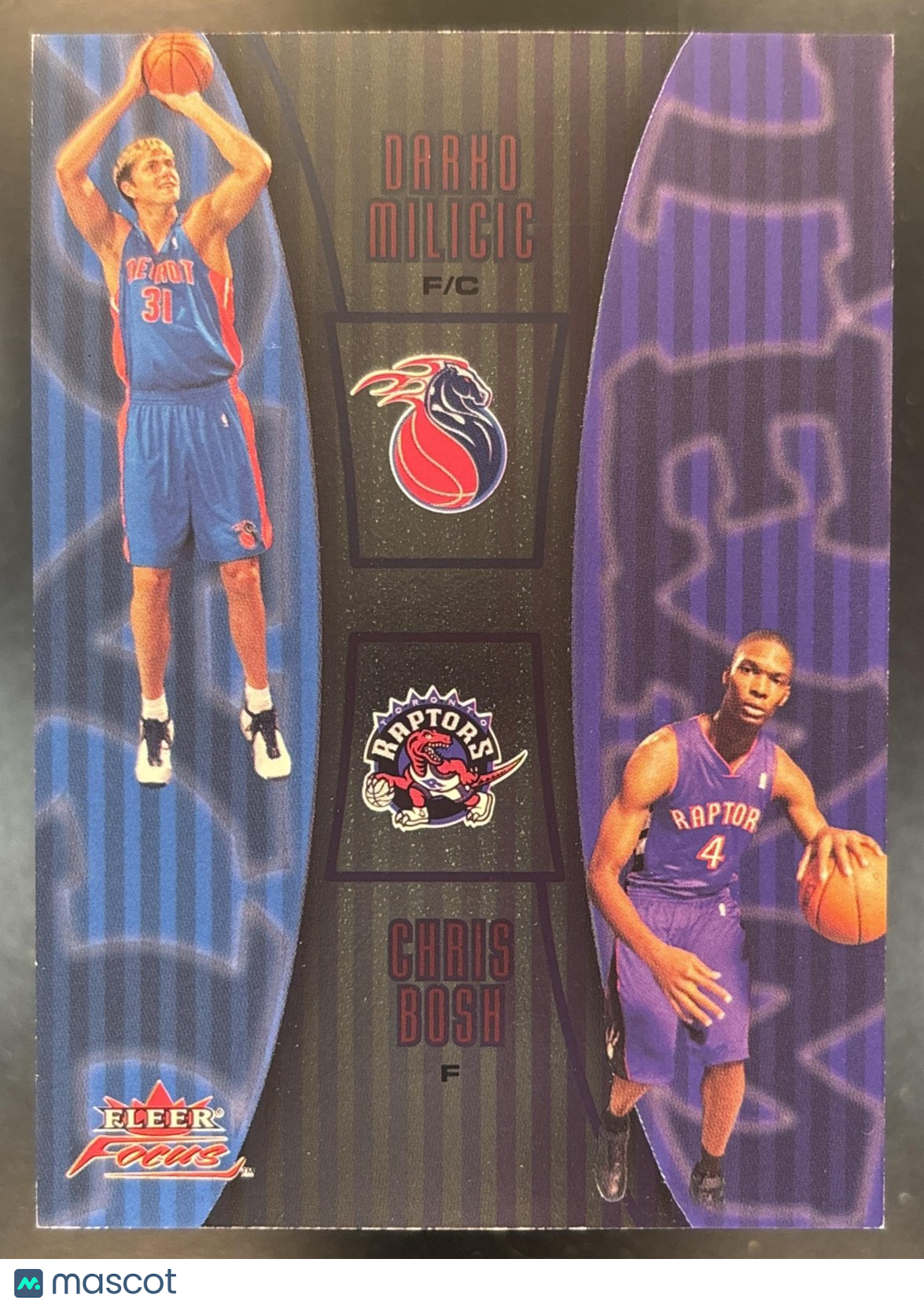 2003-04 Fleer Focus Darko Milicic Chris Bosh Tag Team /350 San Antonio Spurs