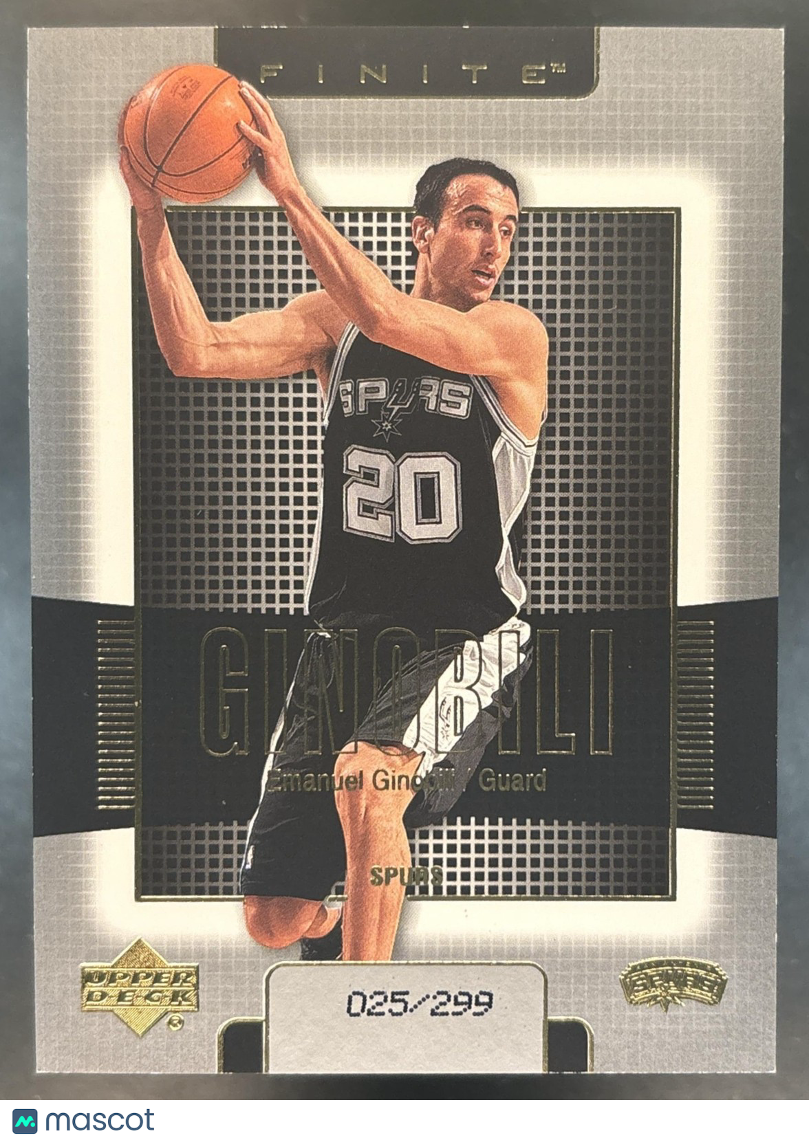 2003-04 Upper Deck Finite Manu Ginobili /299 #171 San Antonio Spurs