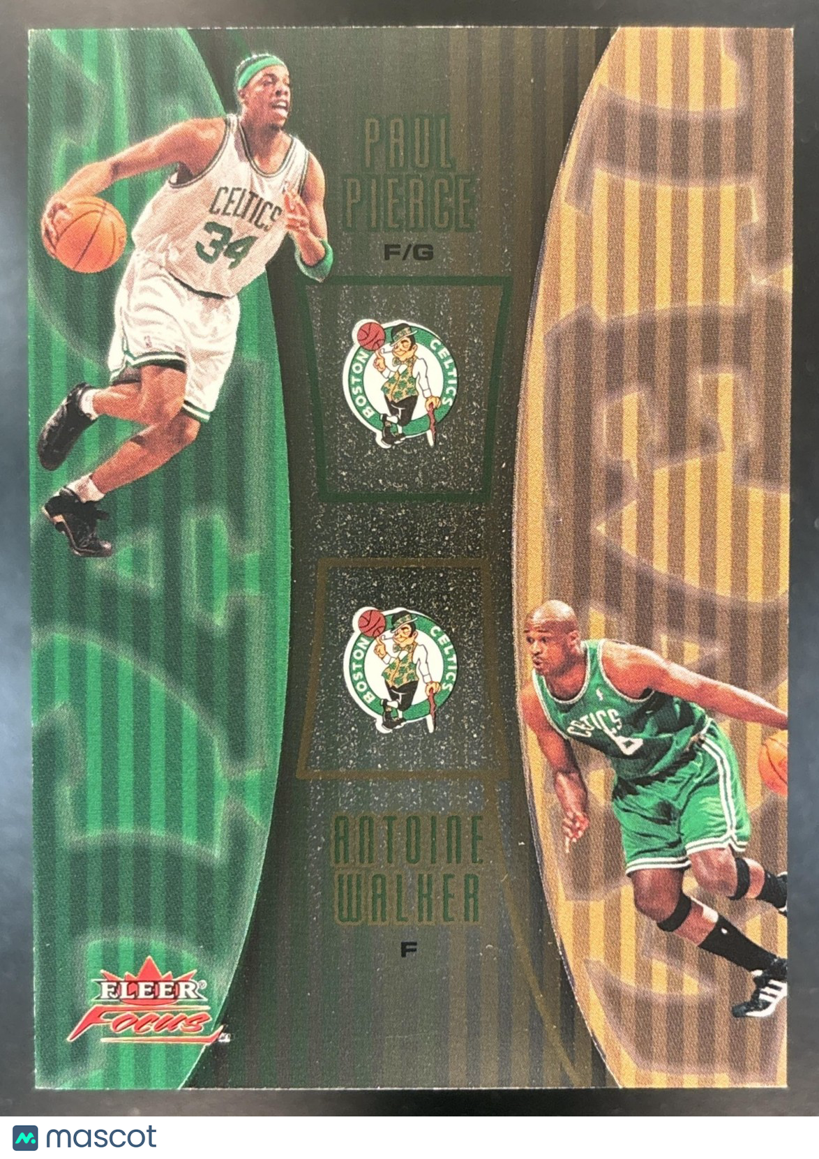 2003-04 Fleer Focus Paul Pierce Antoine Walker Tag Team /350 #8TT Boston Celtics