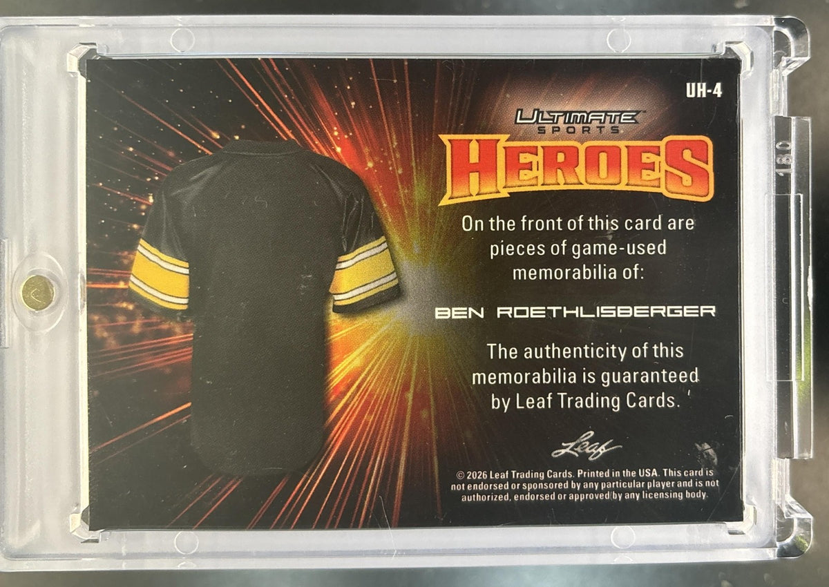 2026 Leaf Ultimate Sports Ben Roethlisberger Heroes 6 Pach /2 #UH-4 MEM