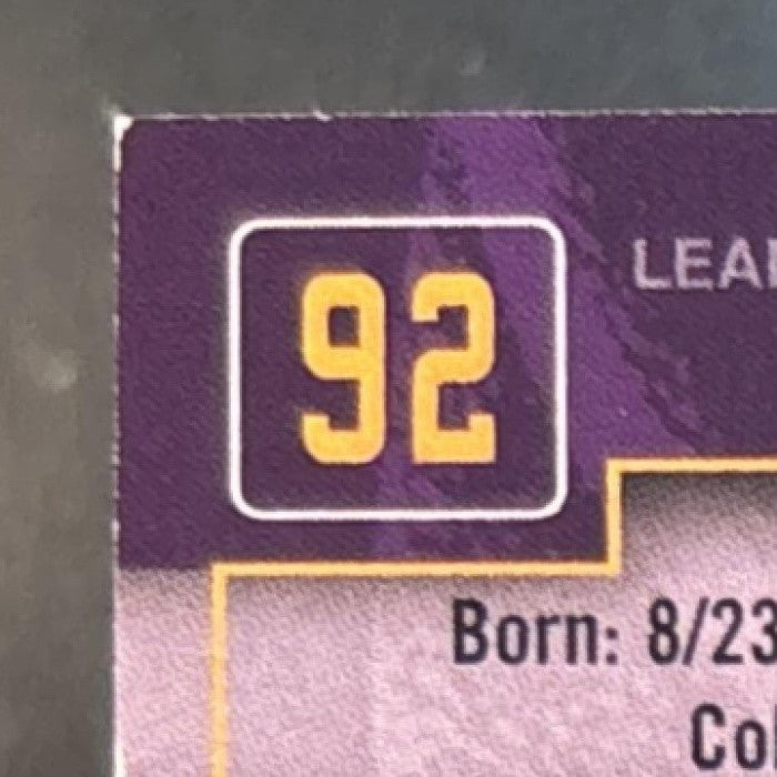 2001-02 Fleer E-X Kobe Bryant #92 Los Angeles Lakers