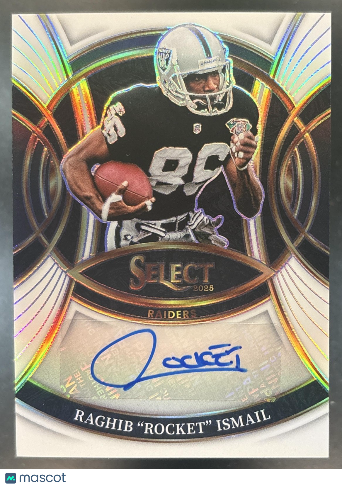 2025 Panini Select Raghib "Rocket" Ismail Signatures White /35 Auto Raiders