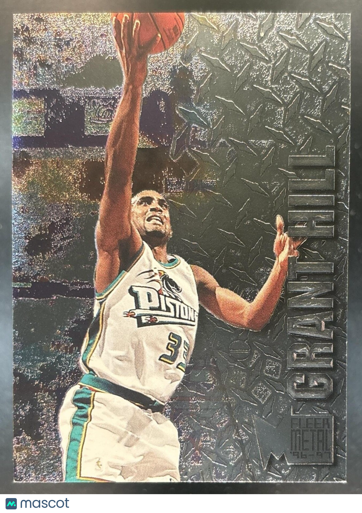 1996-97 Skybox Metal Grant Hill #168 Detroit Pistons