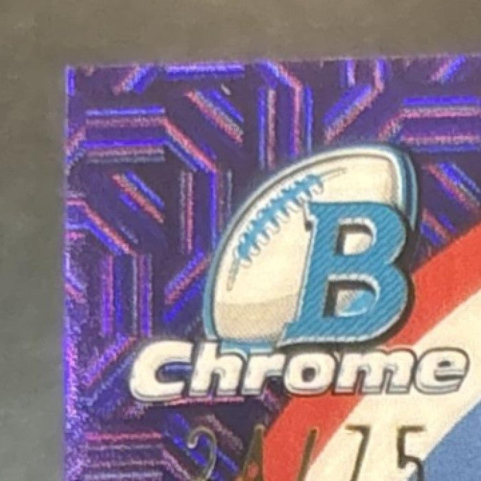 2026 Bowman Carnell Tate Chrome Mega Rookies Purple Mojo /75 RC Tennessee Titans