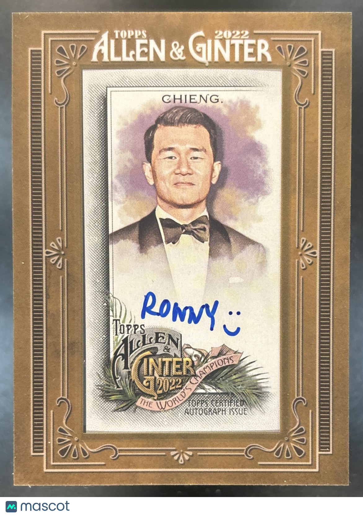 2022 Topps Allen & Ginter Ronny Chieng Framed Mini Auto #MA-RCH