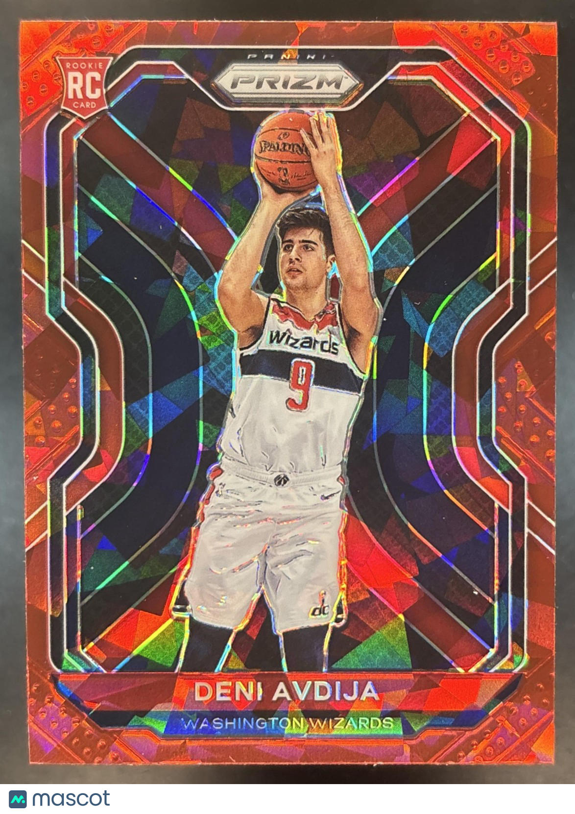 2020-21 Panini Prizm Deni Avdija Red Ice Prizms #290 RC Washington Wizards