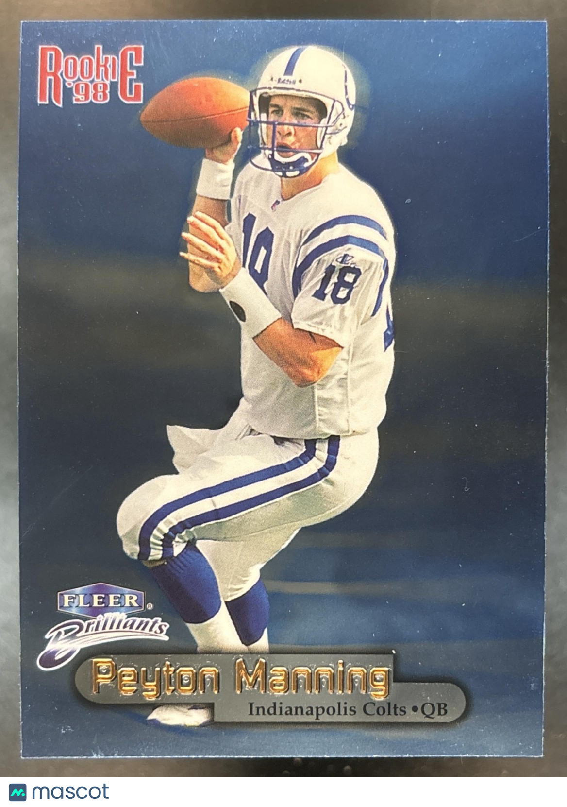 1998 Fleer Brilliants Peyton Manning #120 RC Colts