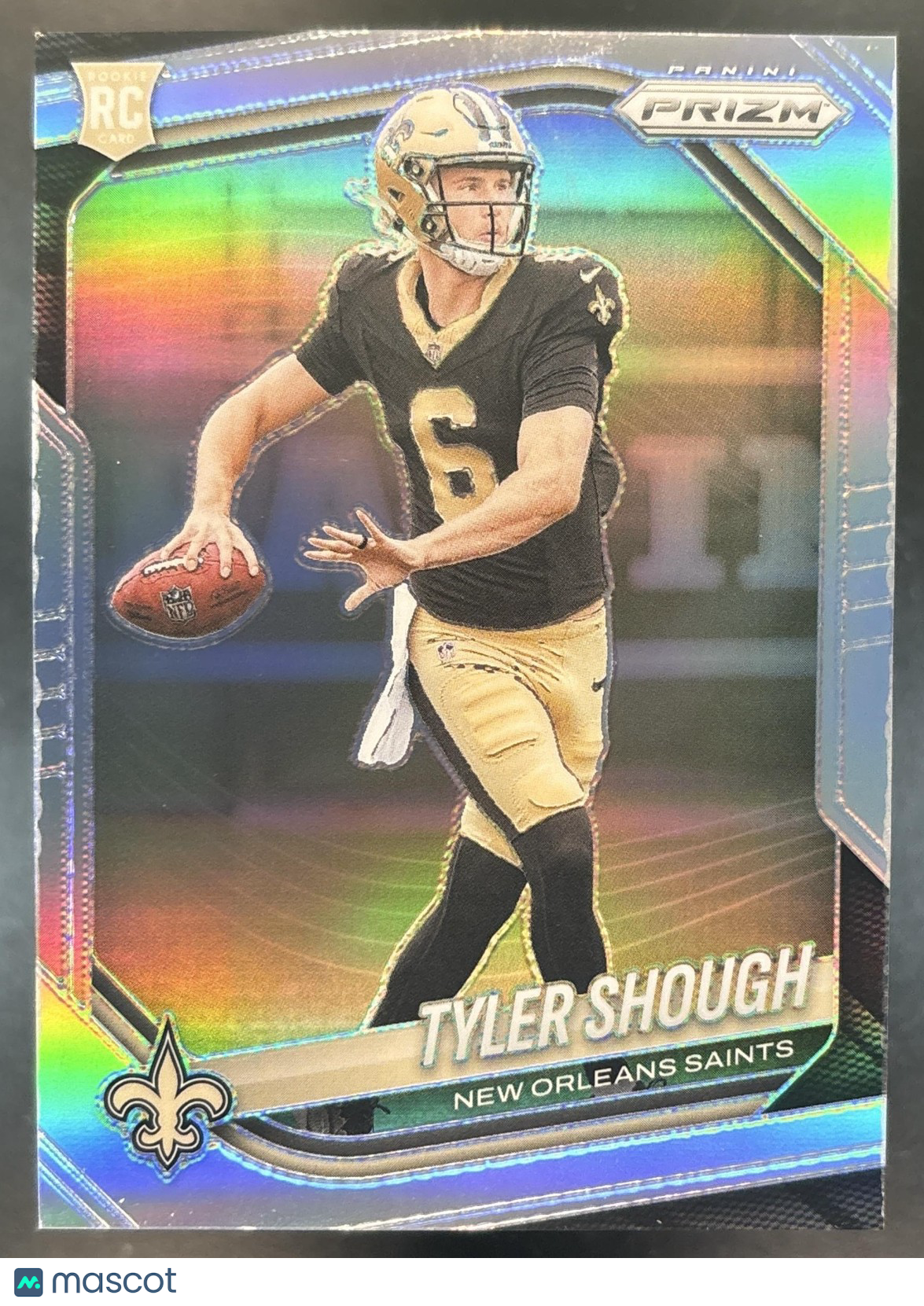 2025 Panini Prizm Tyler Shough Silver #327 RC New Orleans Saints