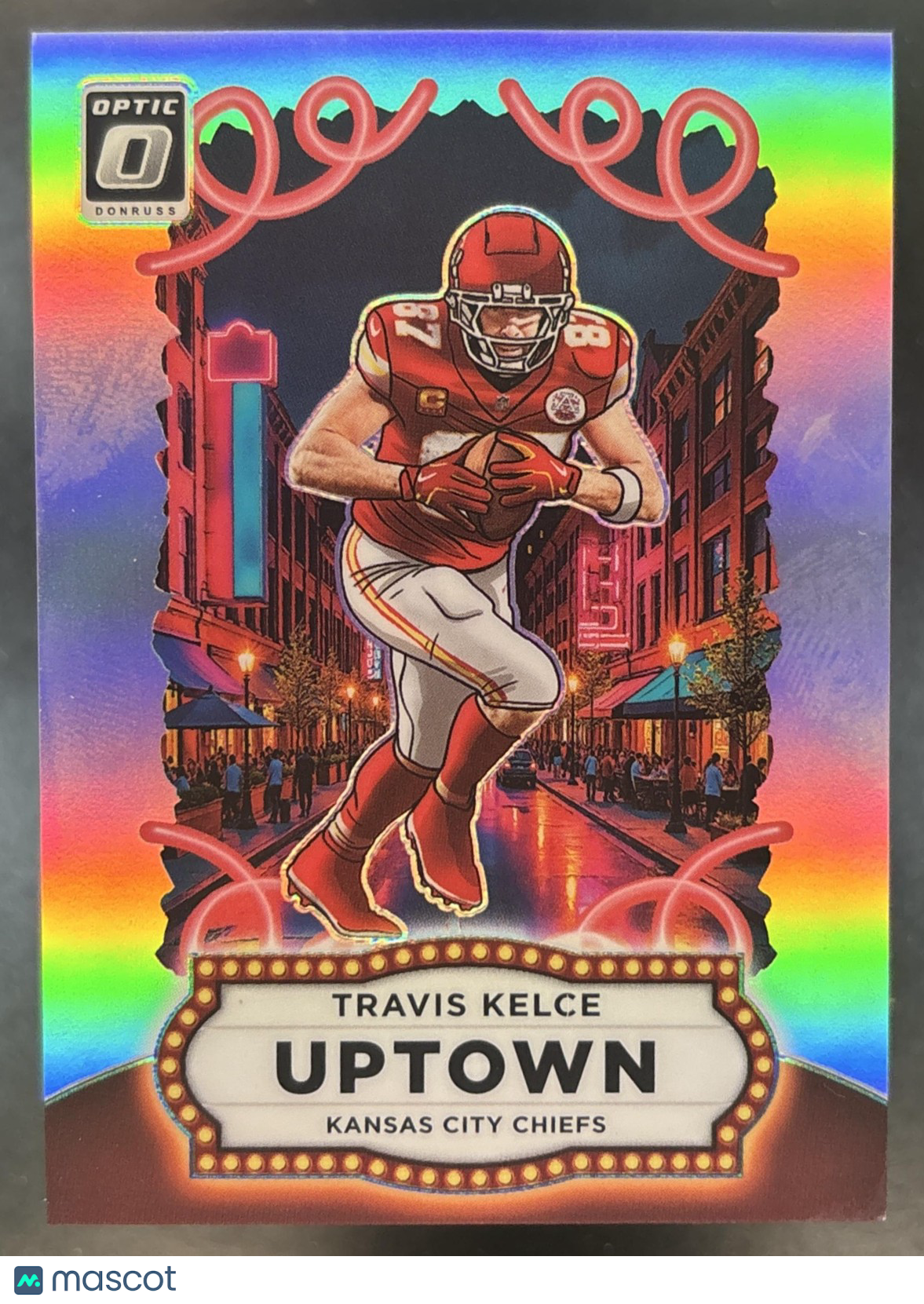 2025 Panini Donruss Optic Travis Kelce Uptown #22 SSP Kansas City Chiefs