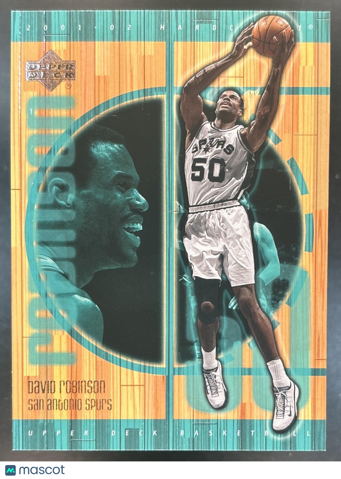 2001-02 Upper Deck Hardcourt David Robinson #74 San Antonio Spurs