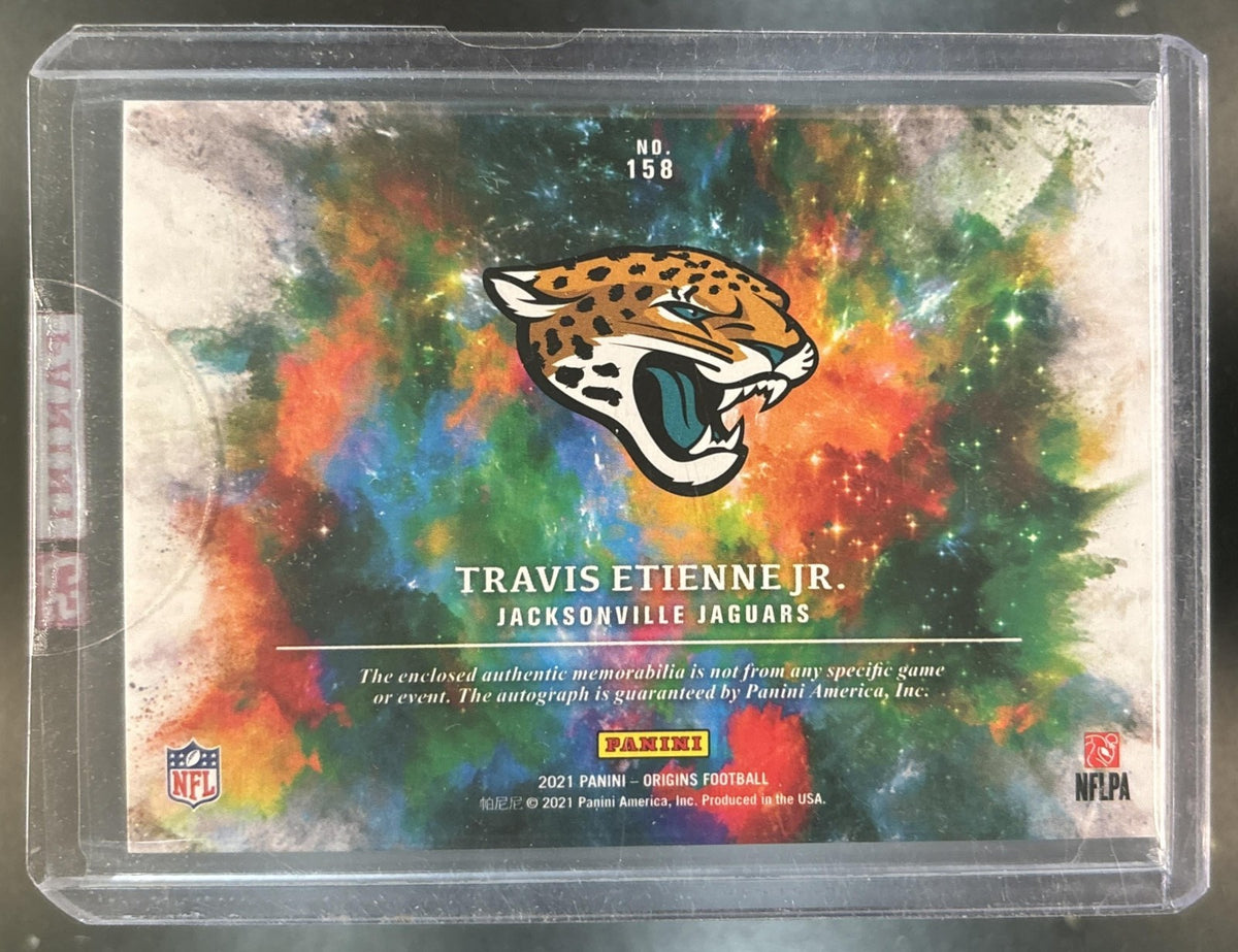 2021 Panini Origins Travis Etienne Jr. #158 MEM Auto RC Jacksonville Jaguars