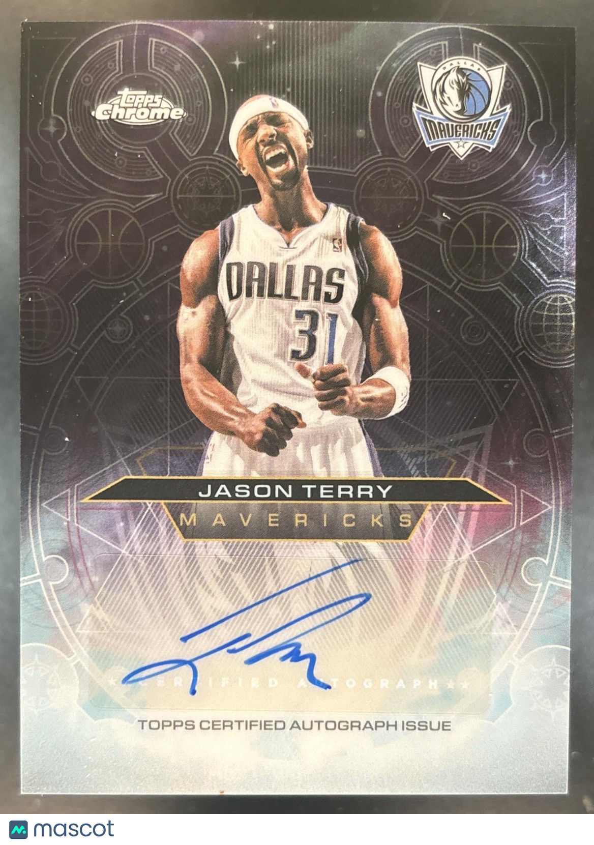 2025-26 Topps Chrome Update Jason Terry Chromographs Auto Dallas Mavericks