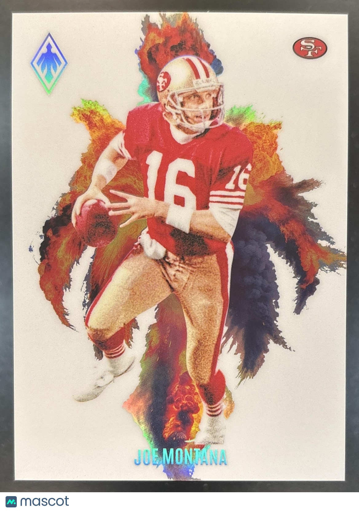 2024 Panini Phoenix Joe Montana Color Blast #CB-JMA SSP San Francisco 49ers