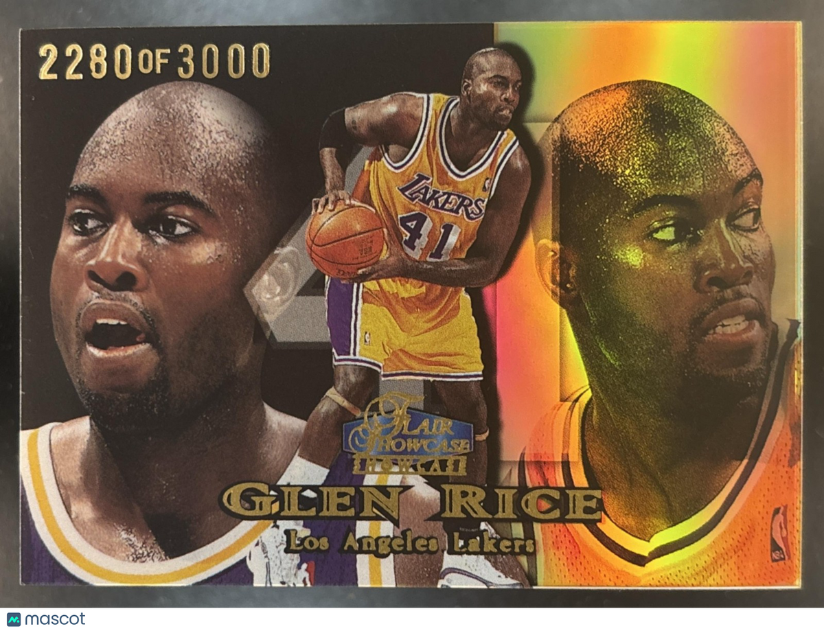 1998-99 Fleer Flair Showcase Glen Rice Row 1 /3000 #47 Los Angeles Lakers