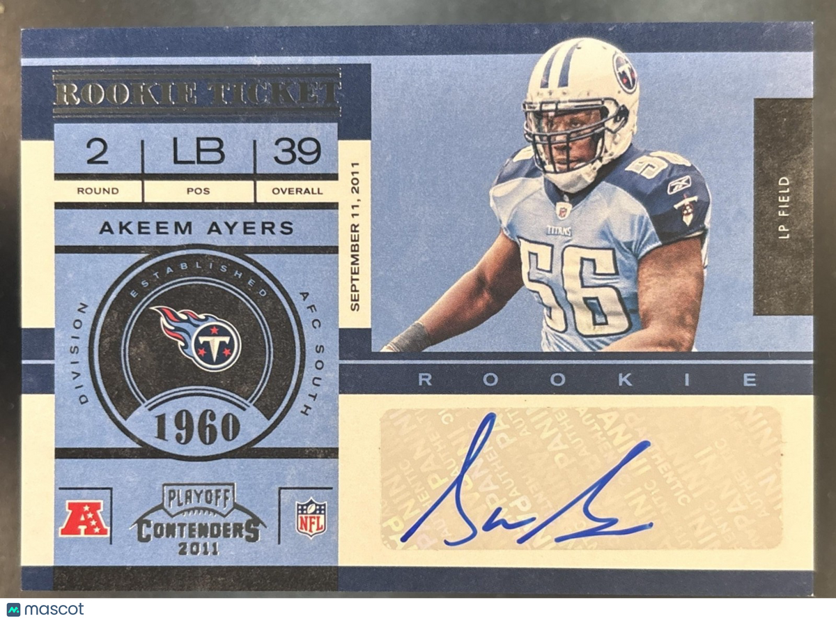 2011 Panini Playoff Contenders Akeem Ayers #105 RC Auto Tennessee Titans