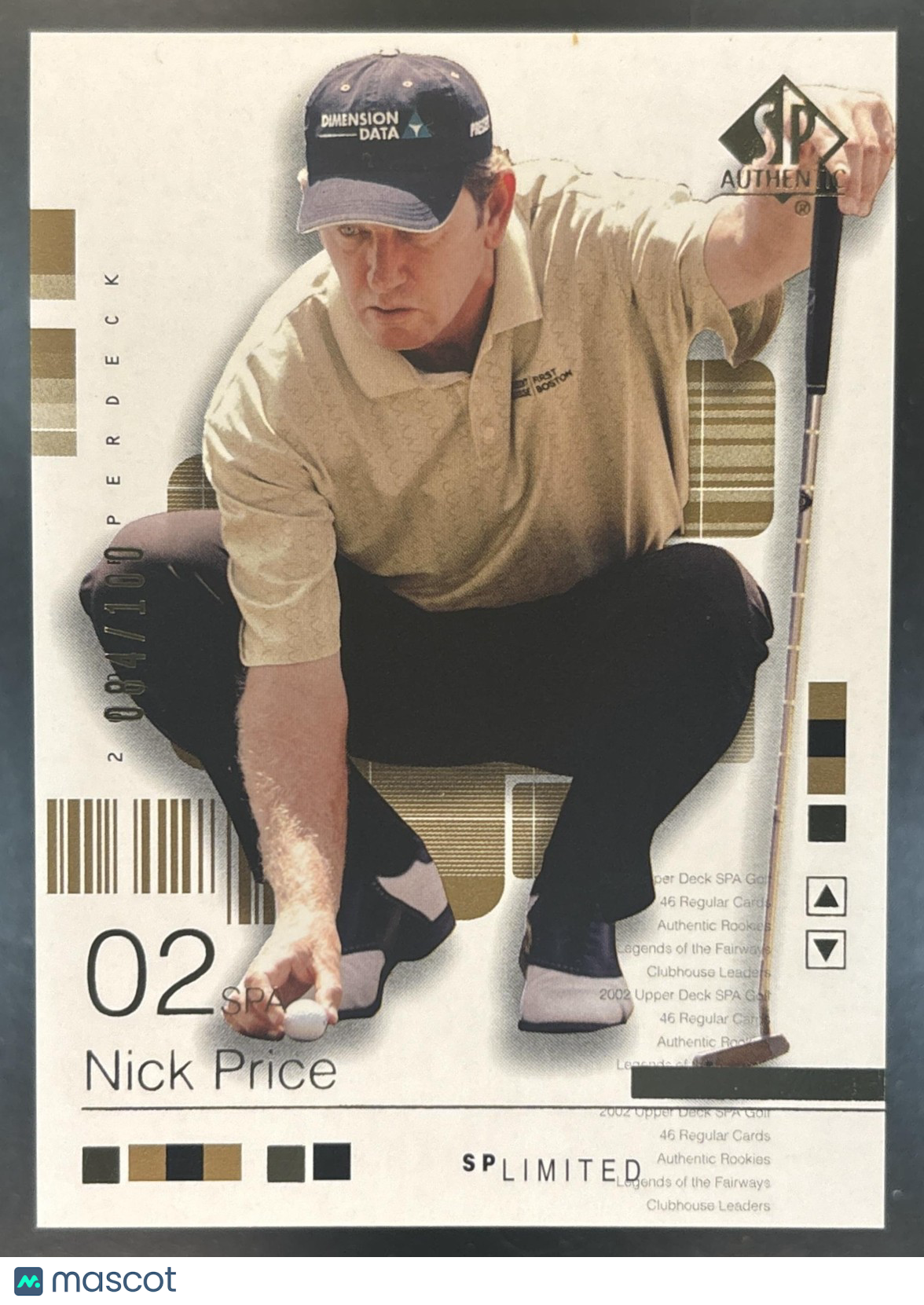 2002 SP Authentic Nick Price Limited /100 #31