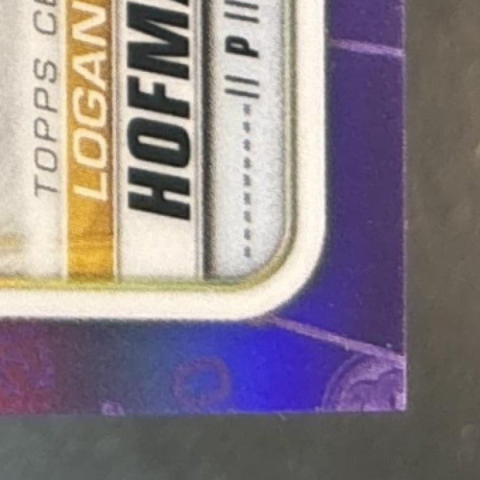 2020 Bowman Draft Logan Hofmann Chrome Pick Auto Purple /250 Pittsburgh Pirates