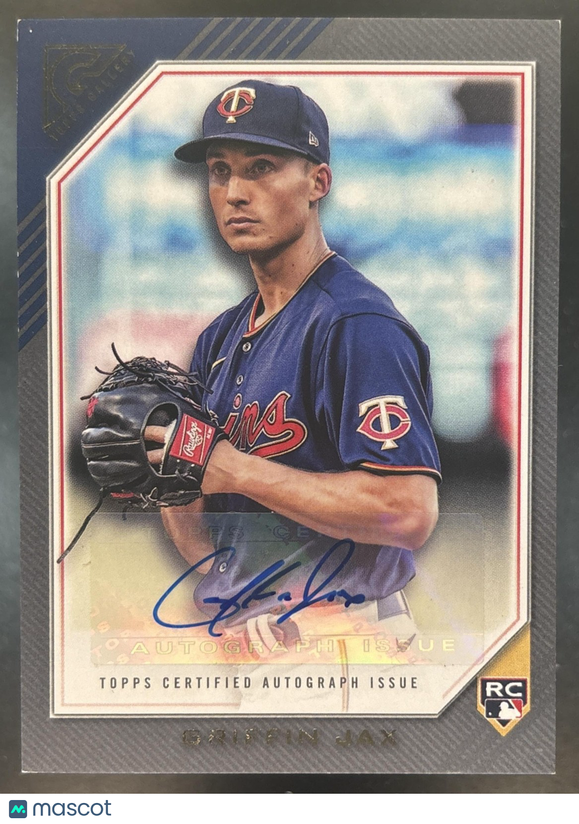 2022 Topps Gallery Griffin Jax Rookies Auto #RA-GJ RC Minnesota Twins