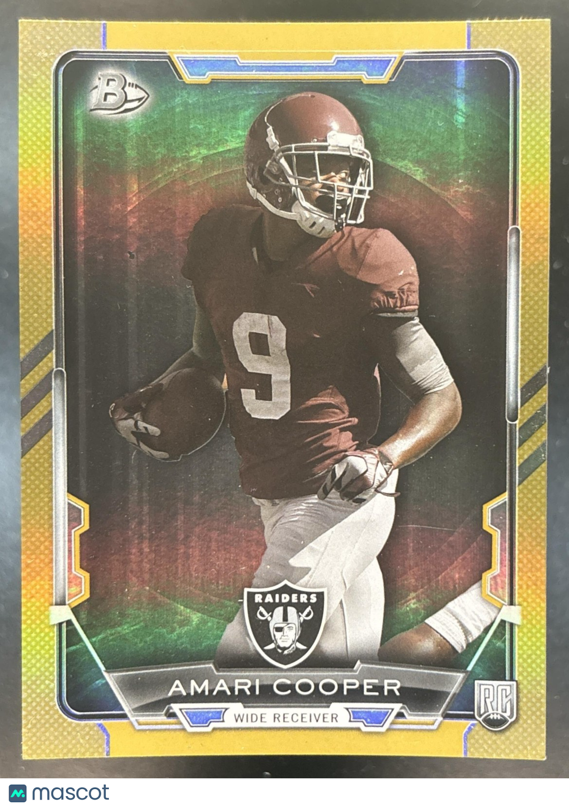 2015 Bowman Amari Cooper Rookies Rainbow Gold /399 #44 RC Oakland Raiders