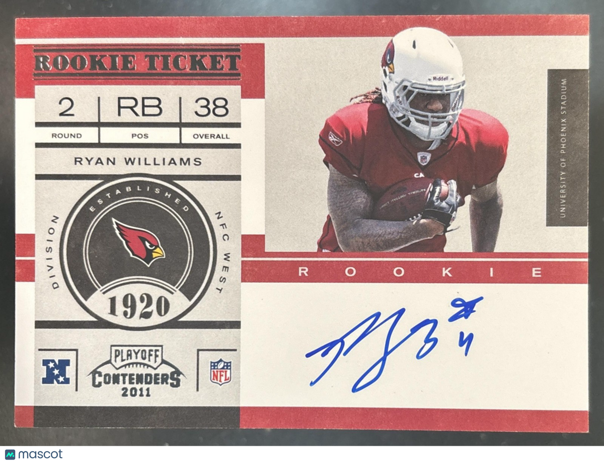 2011 Panini Playoff Contenders Ryan Williams #209 RC Auto Arizona Cardinals