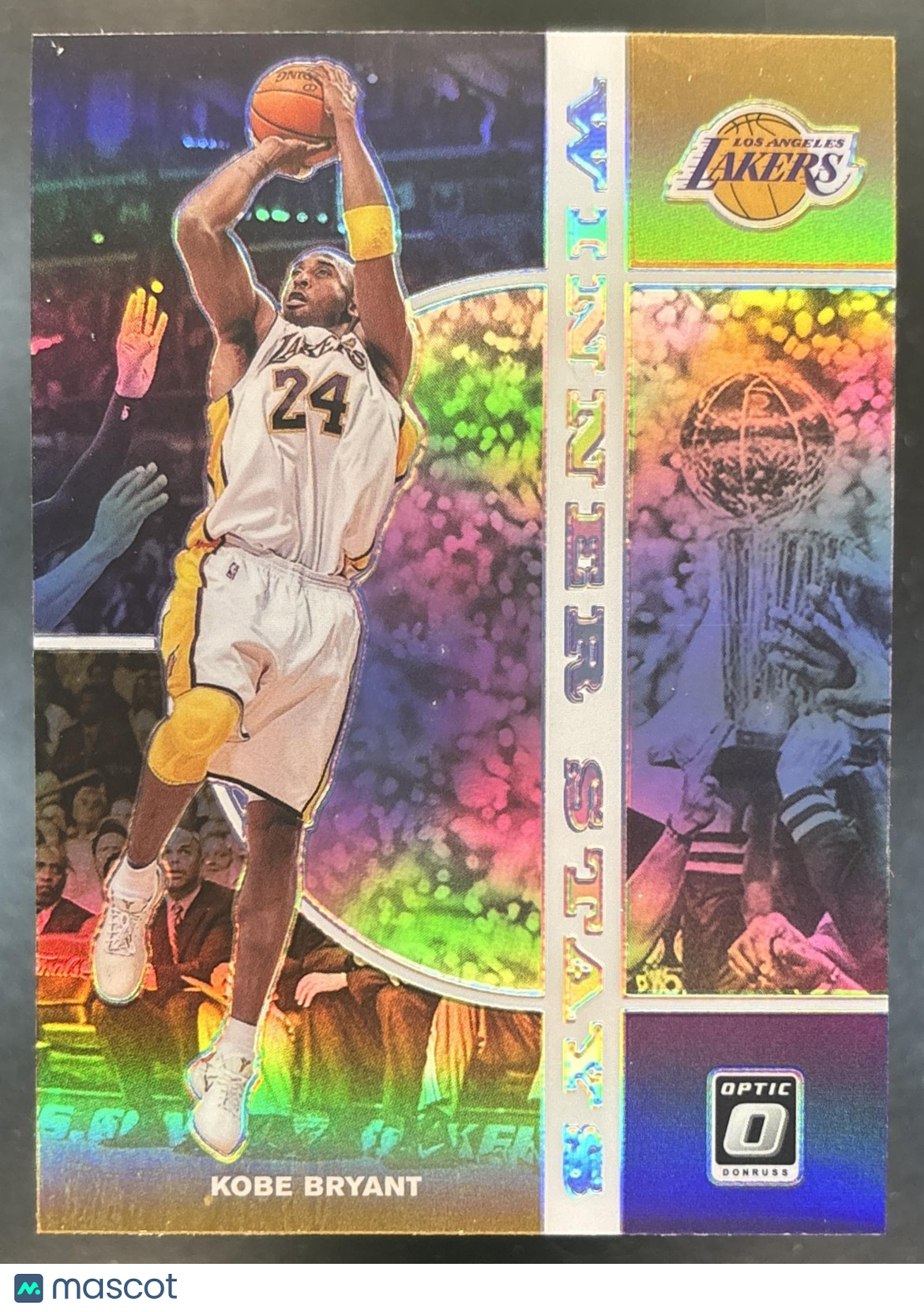 2019-20 Donruss Optic Kobe Bryant Winner Stays Holo #12 Los Angeles Lakers