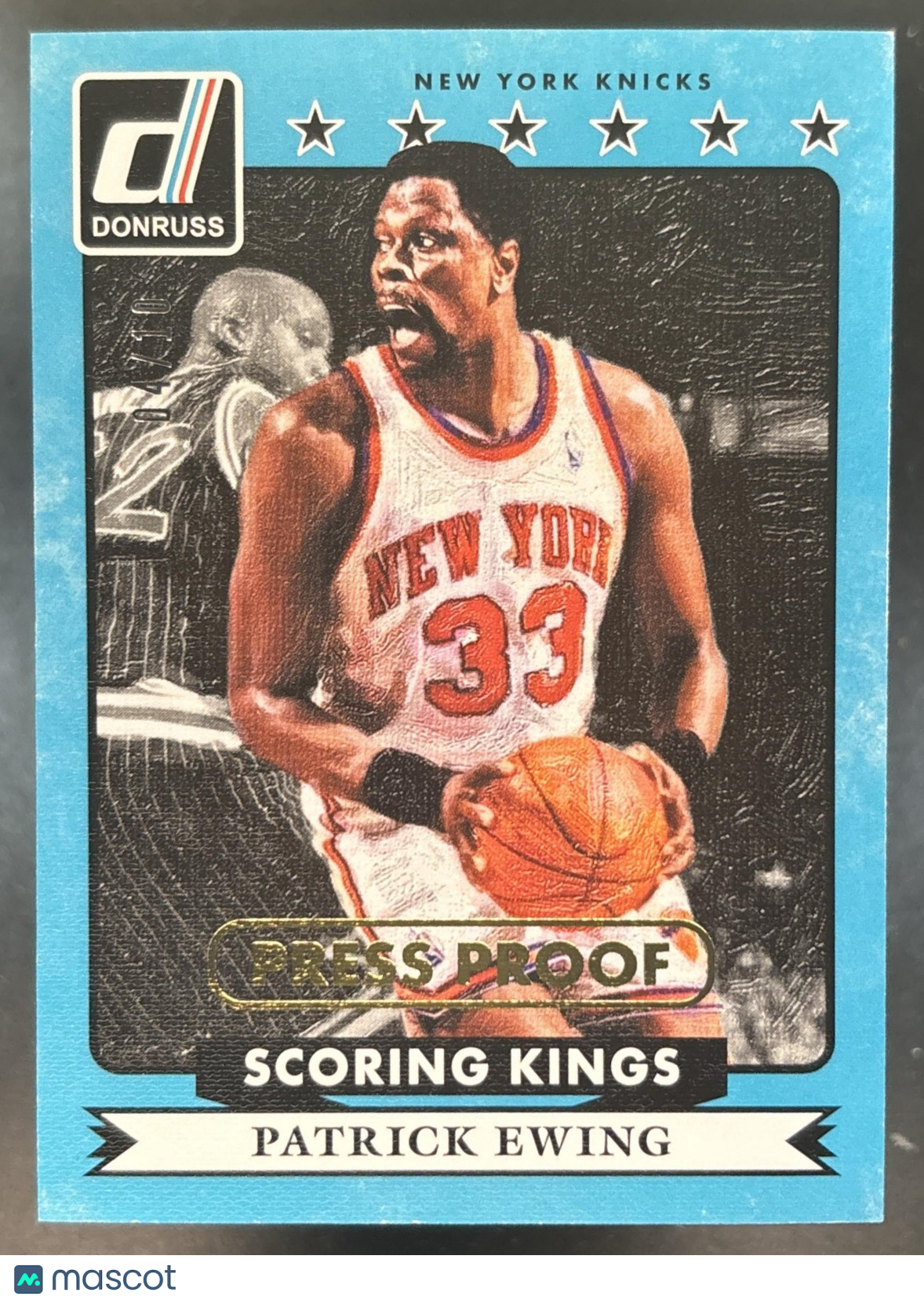 2014-15 Panini Donruss Patrick Ewing Scoring Kings Press Proofs Gold /10 #27
