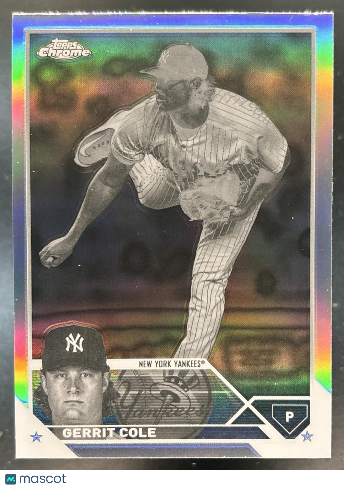 2023 Topps Chrome Gerrit Cole Negative Refractor #213 New York Yankees