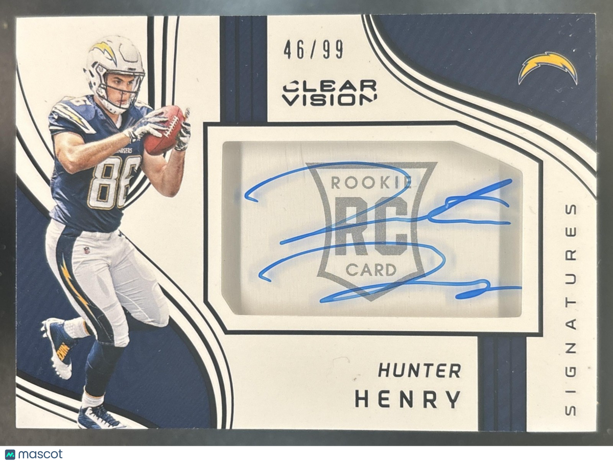 2016 Panini Clear Vision Hunter Henry Signatures /99 #12 RC Auto Chargers