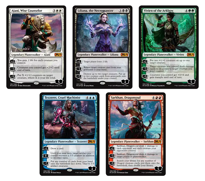 10 Cards from M19 Planeswalker Decks