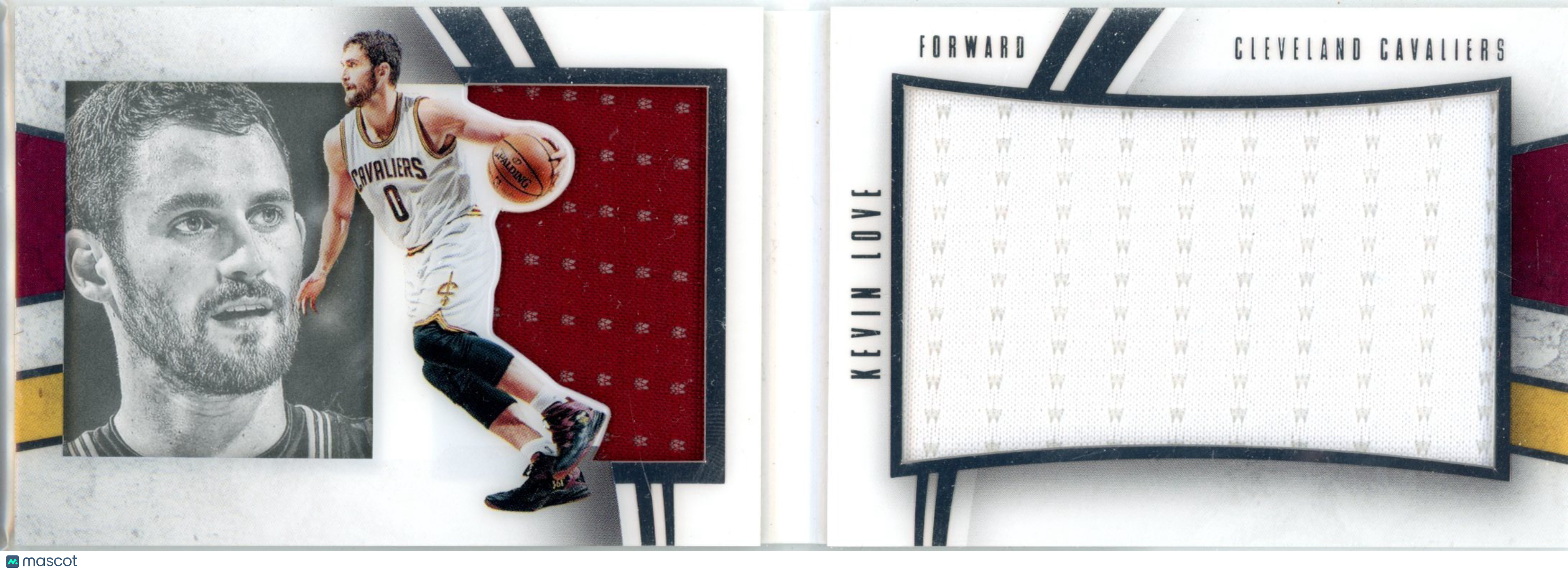 2015 Panini Playbook Kevin Love Game-Worn 78/99 Memorabilia #3 Cleveland