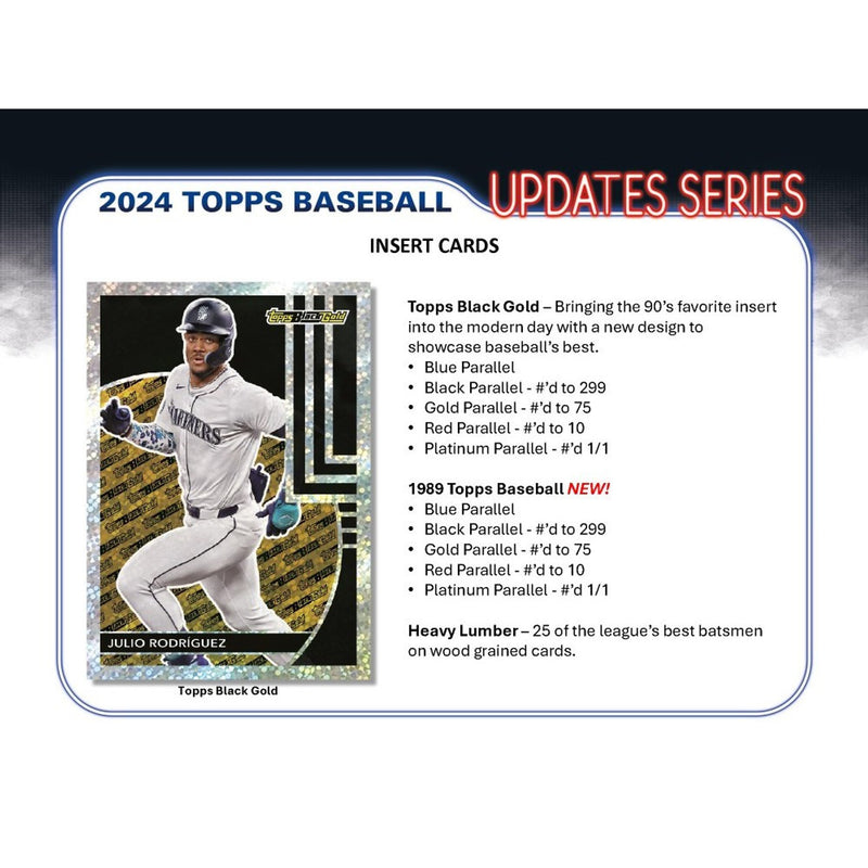 2024 Topps Update Series Baseball Blaster Box (Royal Blue / Holiday Parallels)  OCT 16th