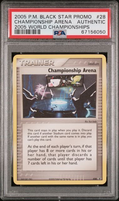 * RARE*  Pokemon  2005 Championship Arena English Black Star Promo PSA AUTHENTIC
