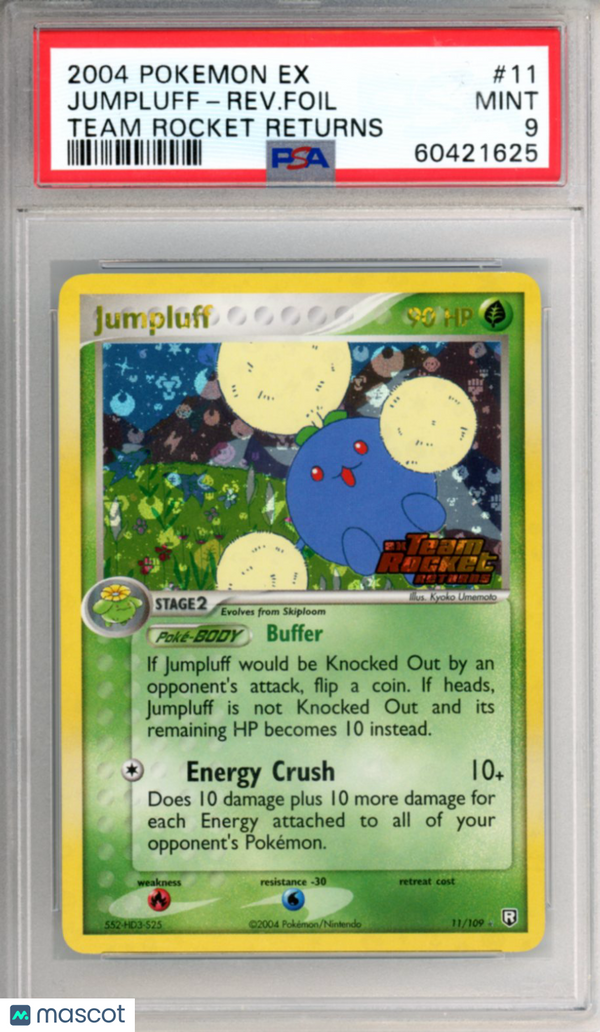 Pokémon 2004 Pokemon EX Team Rocket Returns Jumpluff Reverse Foil #11 PSA 9 MINT